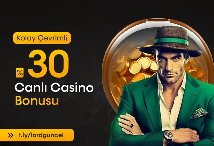 %30 Canlı Casino Bonusu