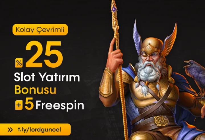 %25 Slot Yatırım Bonusu+%5 Freespin