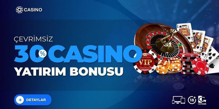 %30 Casino Otomatik Yatırım Bonusu
