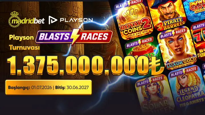 Playson – Blasts & Races Turnuvası