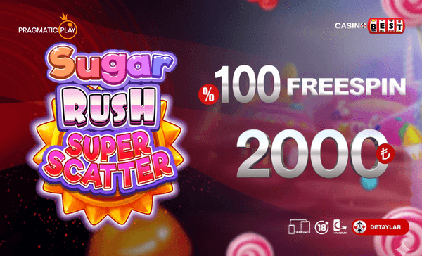 Sugar Rush Super Scatter %100 2000 TL Free Spin