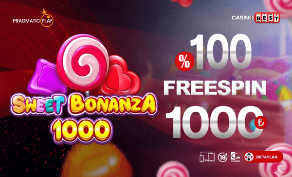 Sweet Bonanza 1000 %100 1000 TL Free Spin
