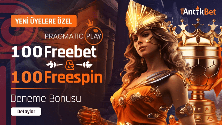 Yeni Üye 100 Freebet Veya 100 Free Spin Deneme Promosyonu