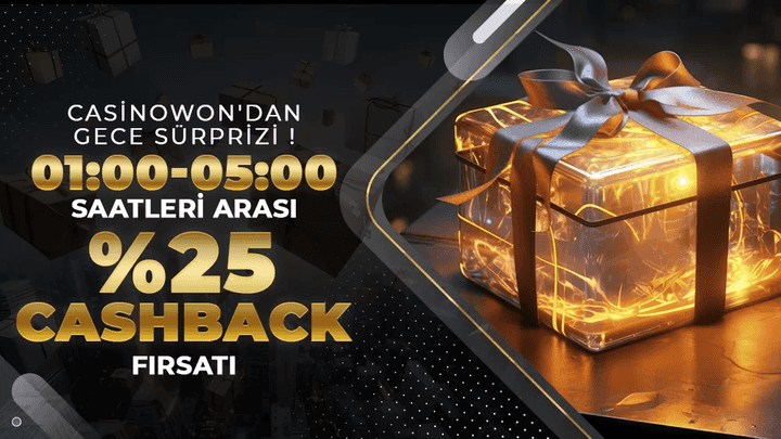 Casinowon'dan Gece Sürprizi!
