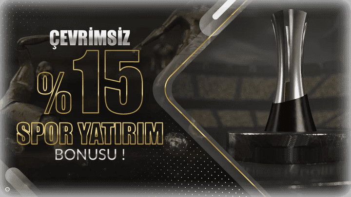 Çevrimsiz %15 Spor Yatırım Bonusu!